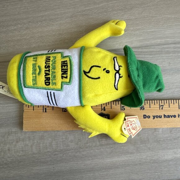 HEINZ‎ 57 POURABLE MUSTARD BEAN BAG GUY Advertising Cowboy Plush NWT - Picture 7 of 7